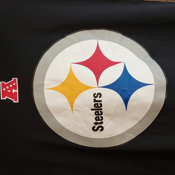 Steelers Team Apparel Pittsburgh Football Top L Large Cooling Tee - Picture 2 of 5